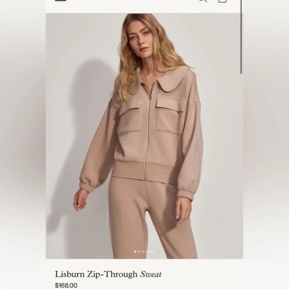 Lisburn Zip-Through Sweat Varley  Double Soft Fabric Size S - Picture 1 of 2